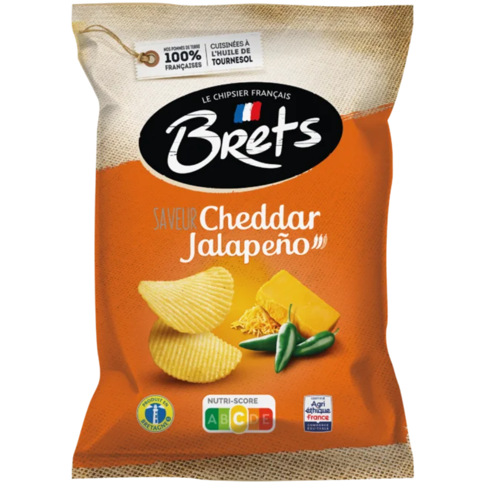 Brets Flavour Cheddar Jalapeno 10 x 125g DDM 2026-09