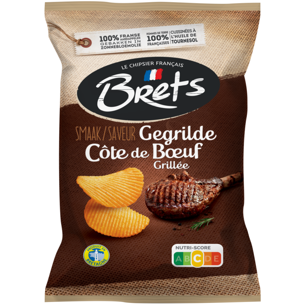 Brets Smaak Gegrilde Rundvleesrib 10 x 125 g