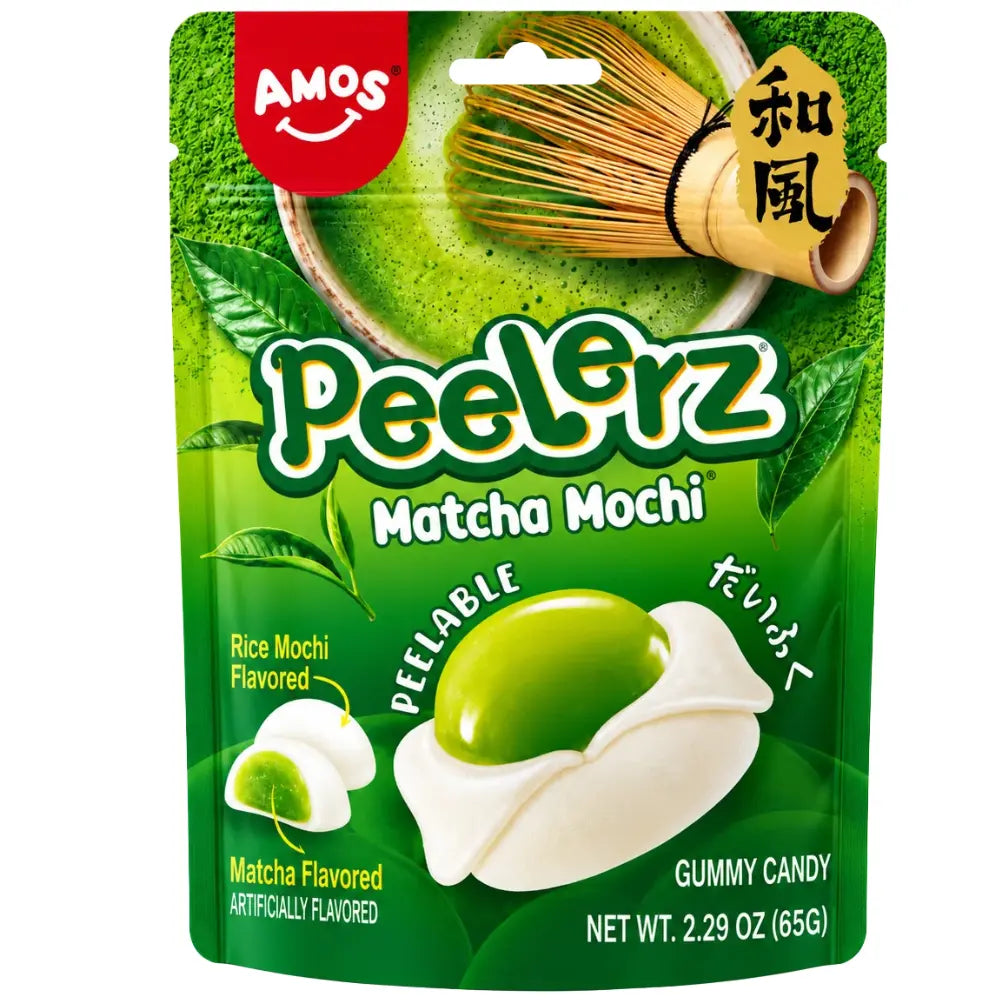 Amos Peelerz Gummy Matcha Mochi 24 x 65g