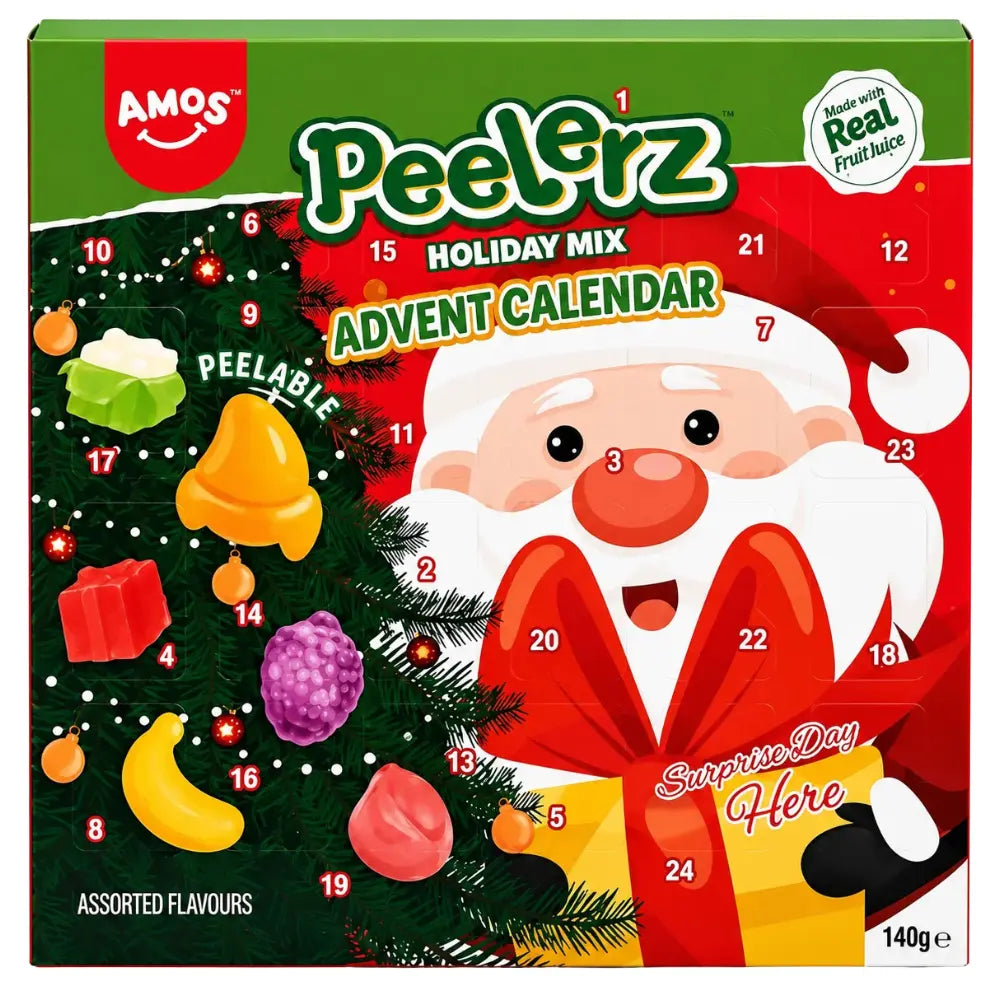Amos Peelerz Candy Mix Advent Calendar 12 x 140g
