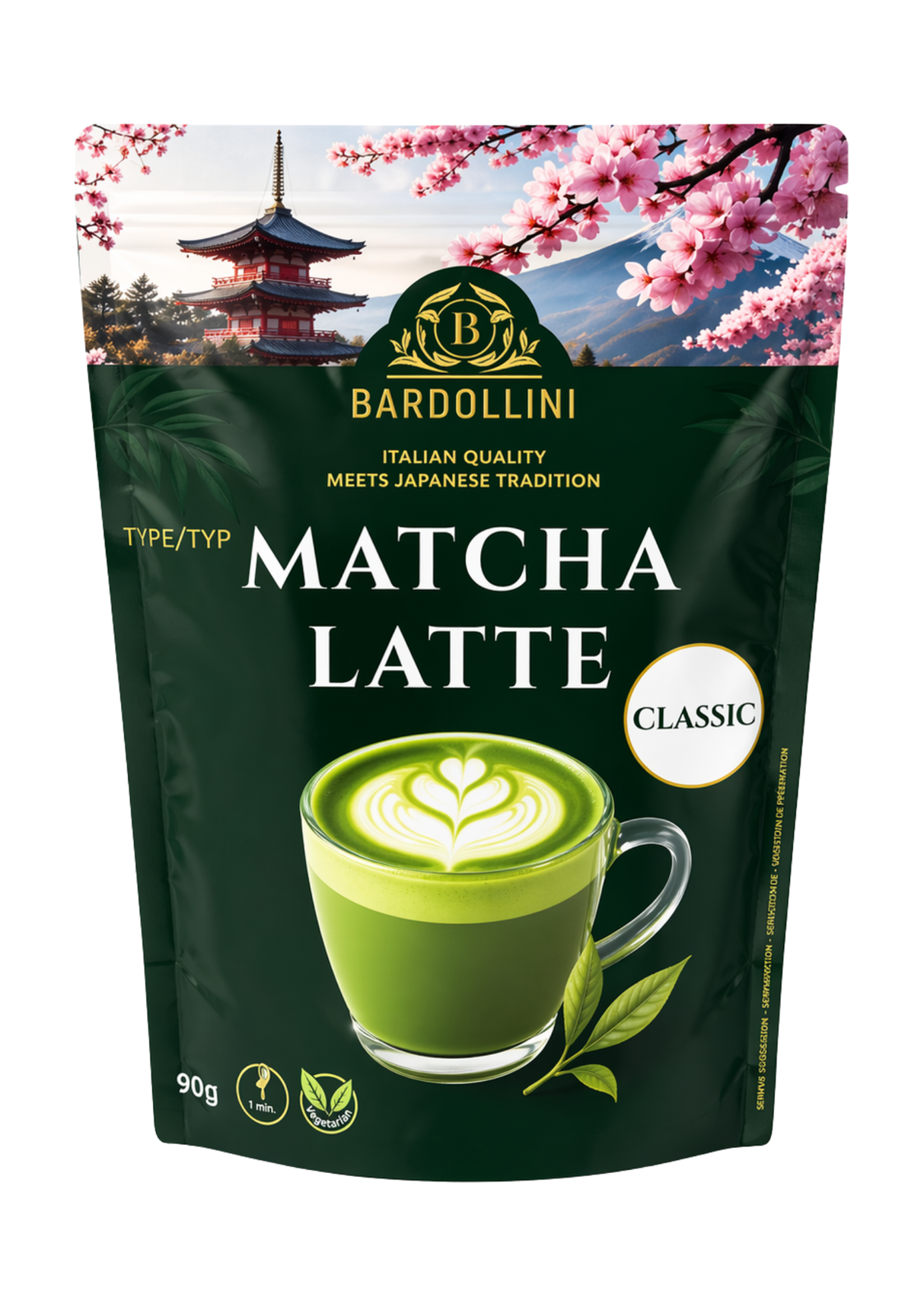 Bardollini Matcha Latte Classic 12 x 90g