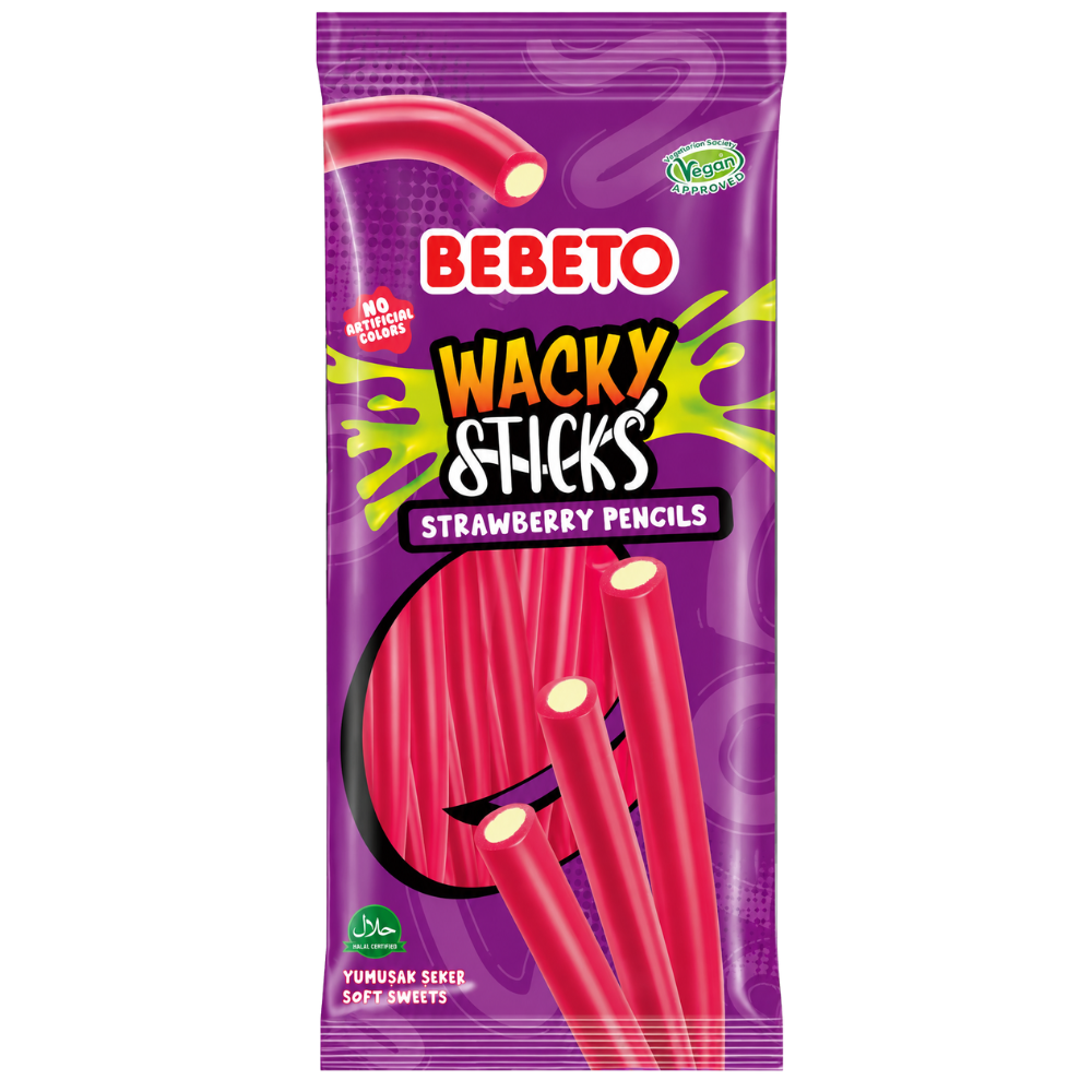 Bebeto Wacky Sticks Banana Raspberry 12 x 140g