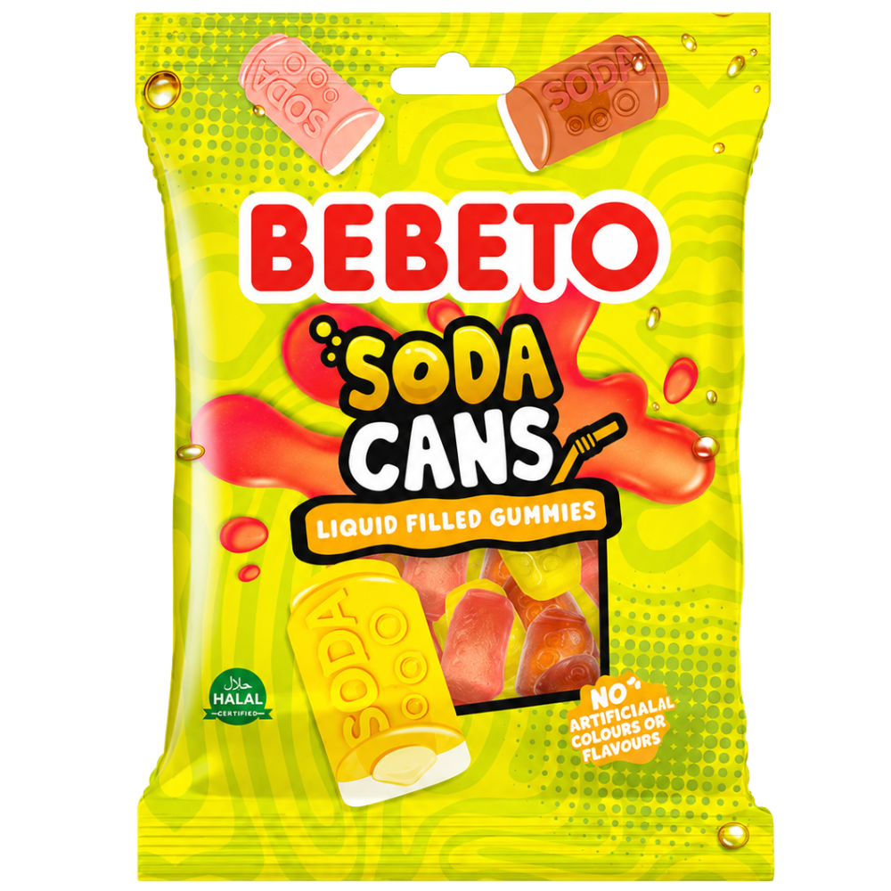 Bebeto Jelly Soda Cans 10 x 130g