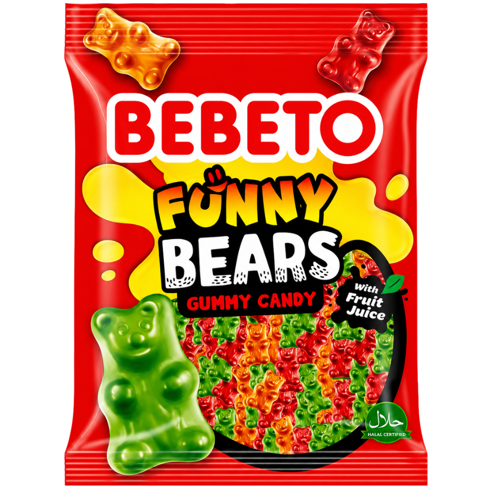 Bebeto Jelly Funny Bears 12 x 80g