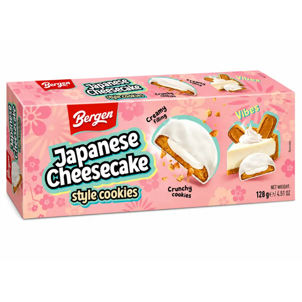 Bergen Japanese Cheesecake Style Cookies 18 x 128g