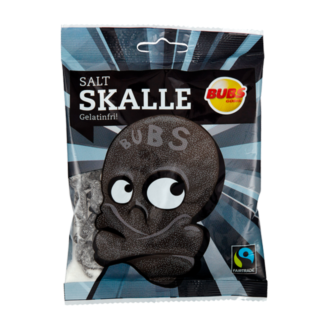 Bubs Godis Skulls Zoute Drop 16 x 90g