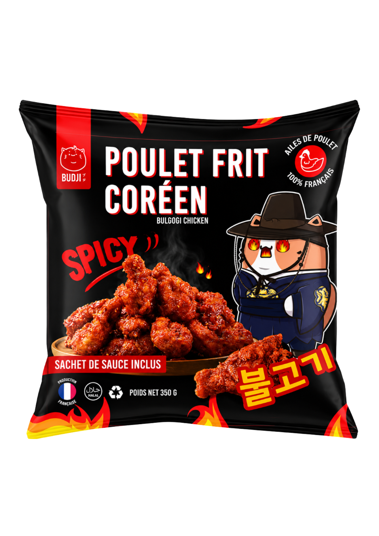 Budji Korean Fried Chicken 12 x 350 g