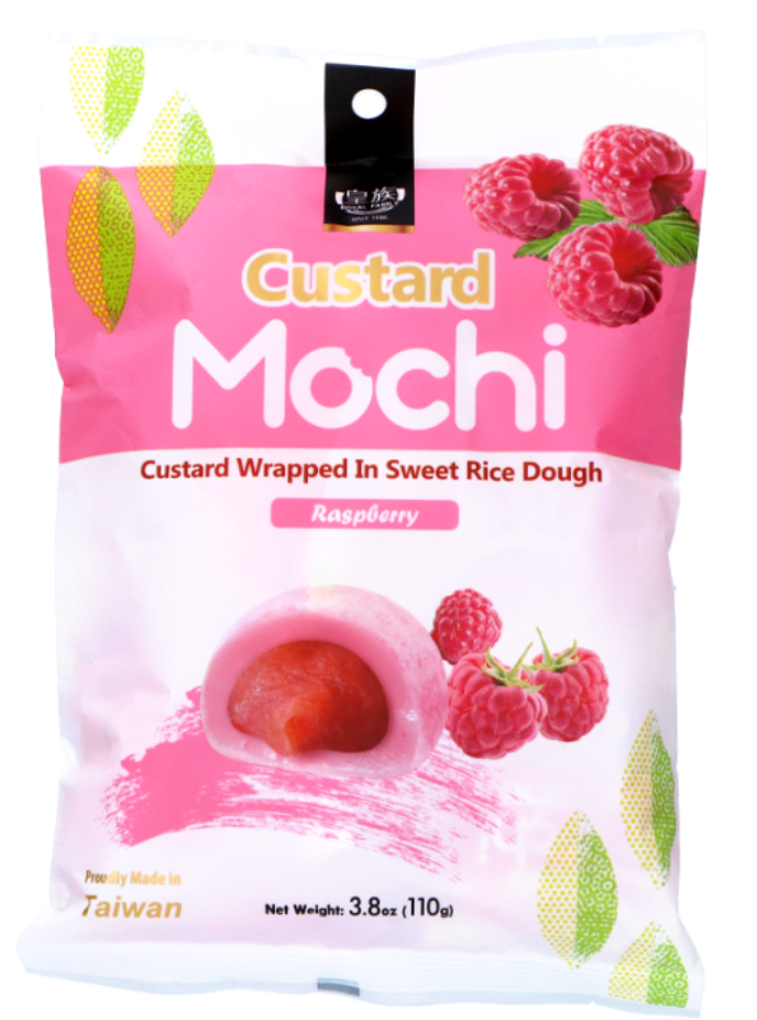 Royal Family Custard Mochi Raspberry 24 x 110g DDM 2026-09