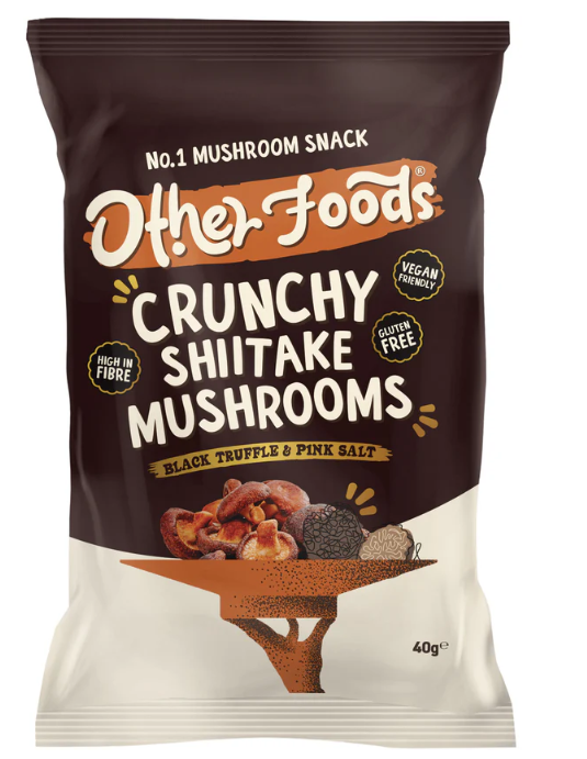 Other Foods Crunchy Shiitake Mushrooms Black Truffle & Pink Salt 8 x 40g
