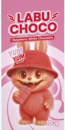 Labu Choco White Chocolate Raspberry Turkish Cotton Candy 12 x 180g