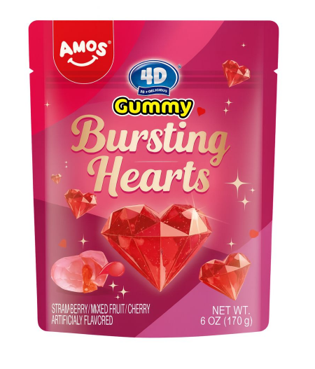 Amos 4D Bursting Hearts 24 x 65g
