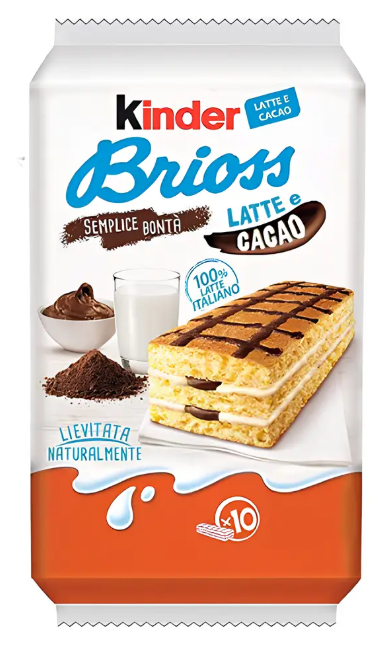Kinder Brioche Latte And Cocoa 12 x 280g