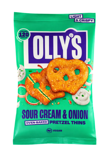 Olly's Pretzel Thins Sour Cream 10 x 35g