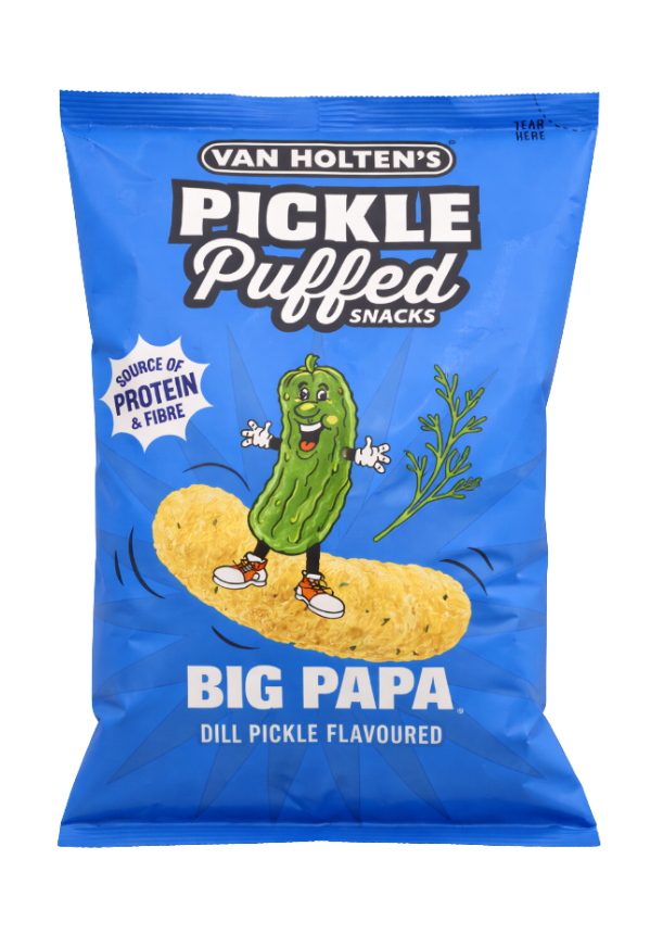 Van Holten's Pickle Puffed Snacks Big Papa 10 x 90g