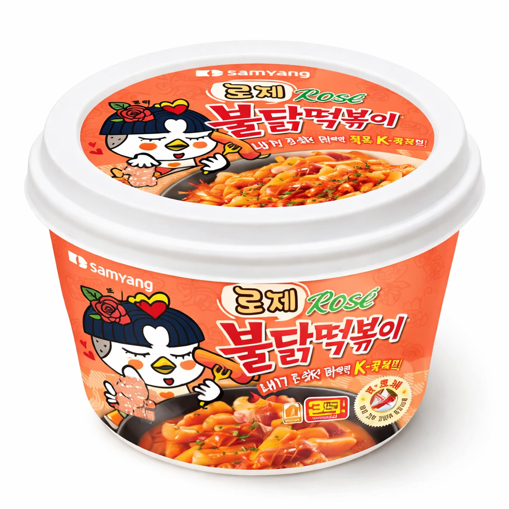 Samyang Buldak Tteokbokki Rose Cup 16 x 183.5g