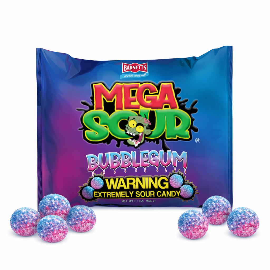 Barnetts Mega Sour Bubblegum 12 x 104g