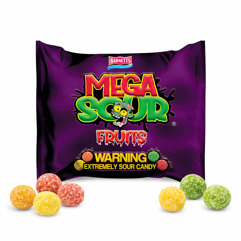 Barnetts Mega Sour Fruits 12 x 104g