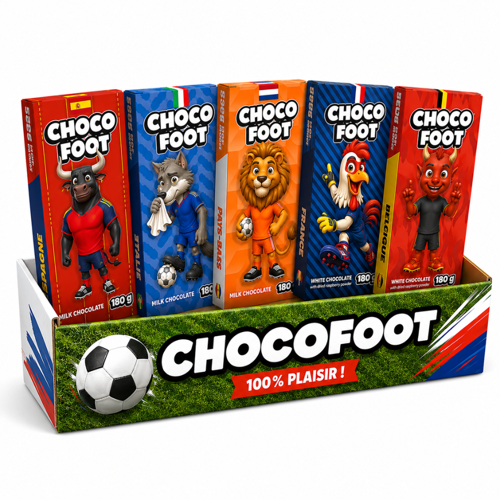 World Cup Choco Foot 10 x 180g