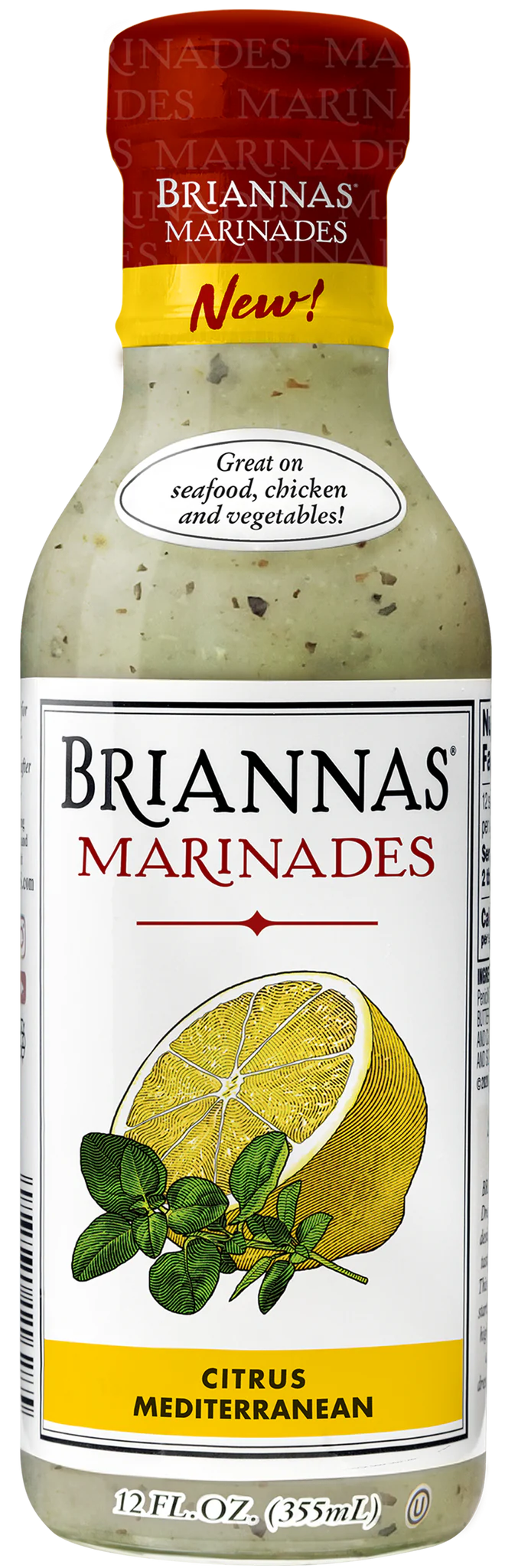 Briannas Marinades Citrus Mediterranean 6 x 355ml DDM 2026-01