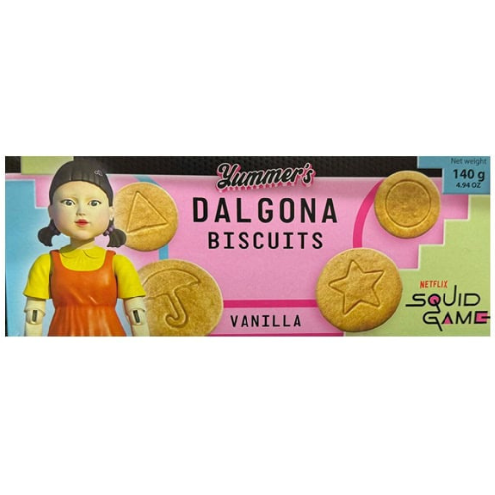Yummer's Squid Game Dalgona Biscuits Vanilla & Butter 24 x 140g