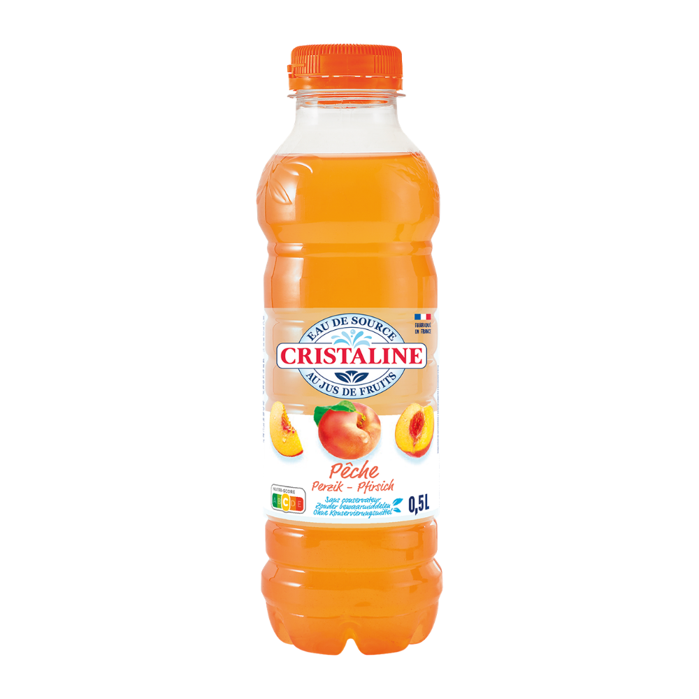 Cristaline Peach 6 x 500ml