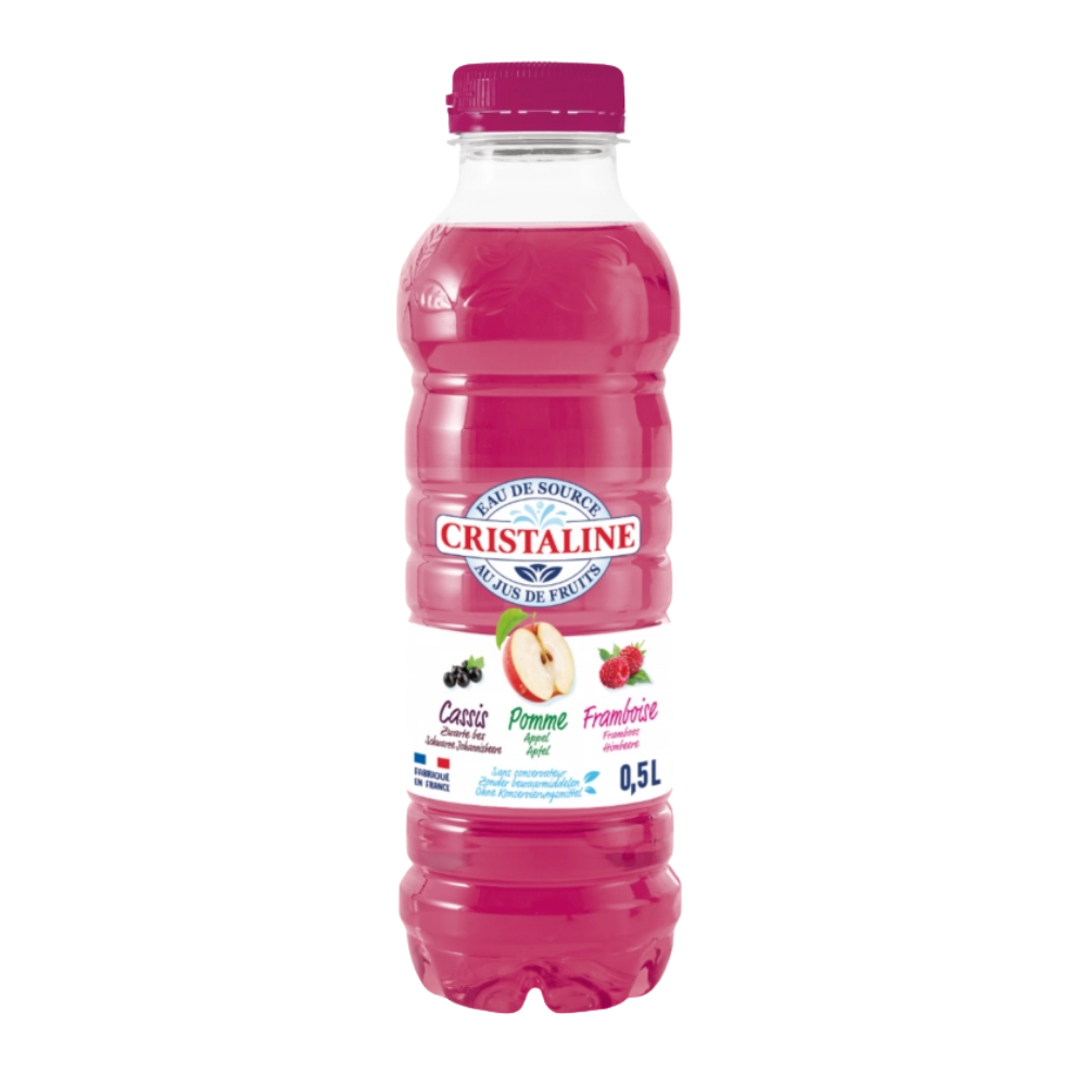 Cristaline Blackcurrant Apple & Raspberry 6 x 500ml