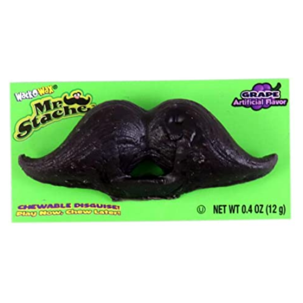 Wax-O-Wax Mustache Flavour Grape 24 x 12g
