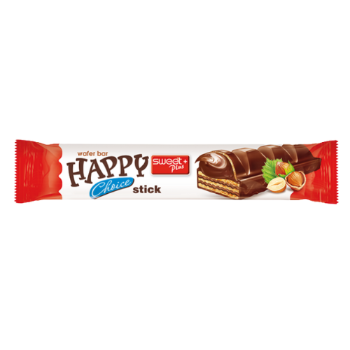 Happy Choice Wafer Stick Hazelnut cream and cocoa 12 x 32g