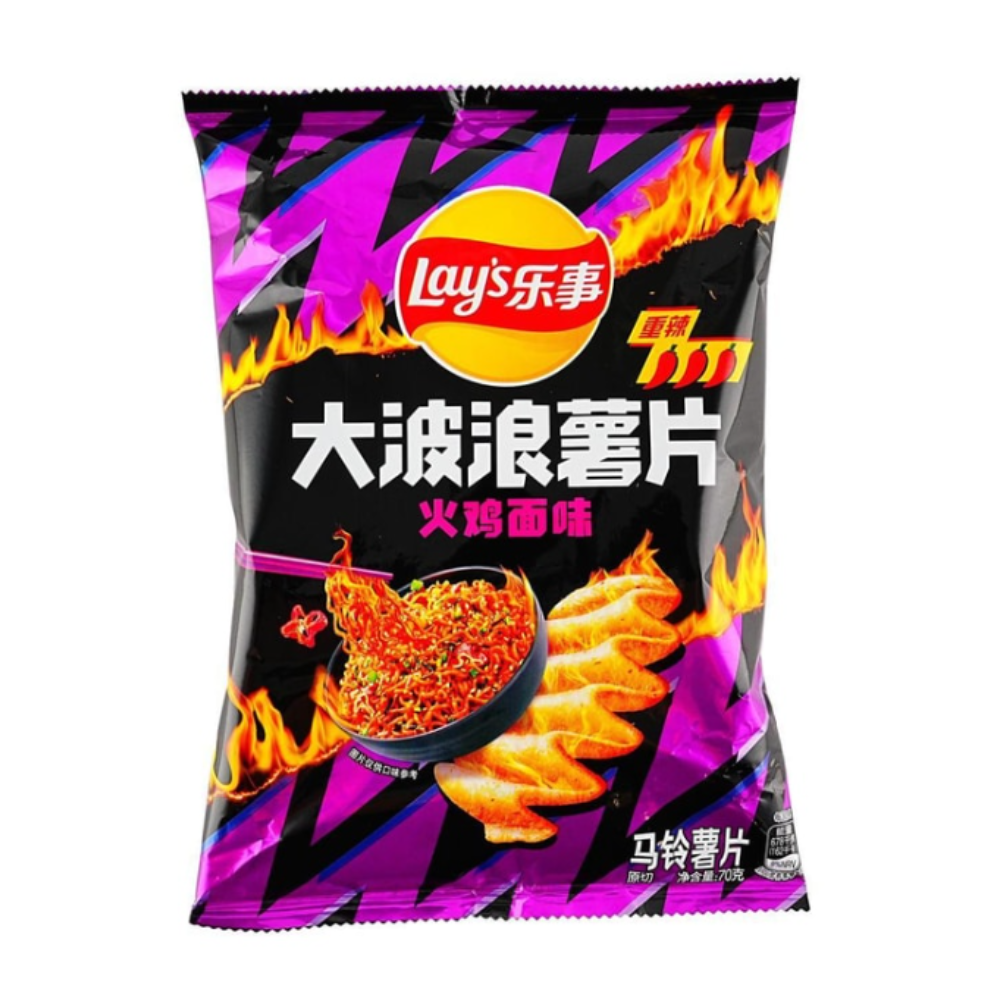 Lay's Big Wave Hot Chicken Noodle Flavor 22 x 70g