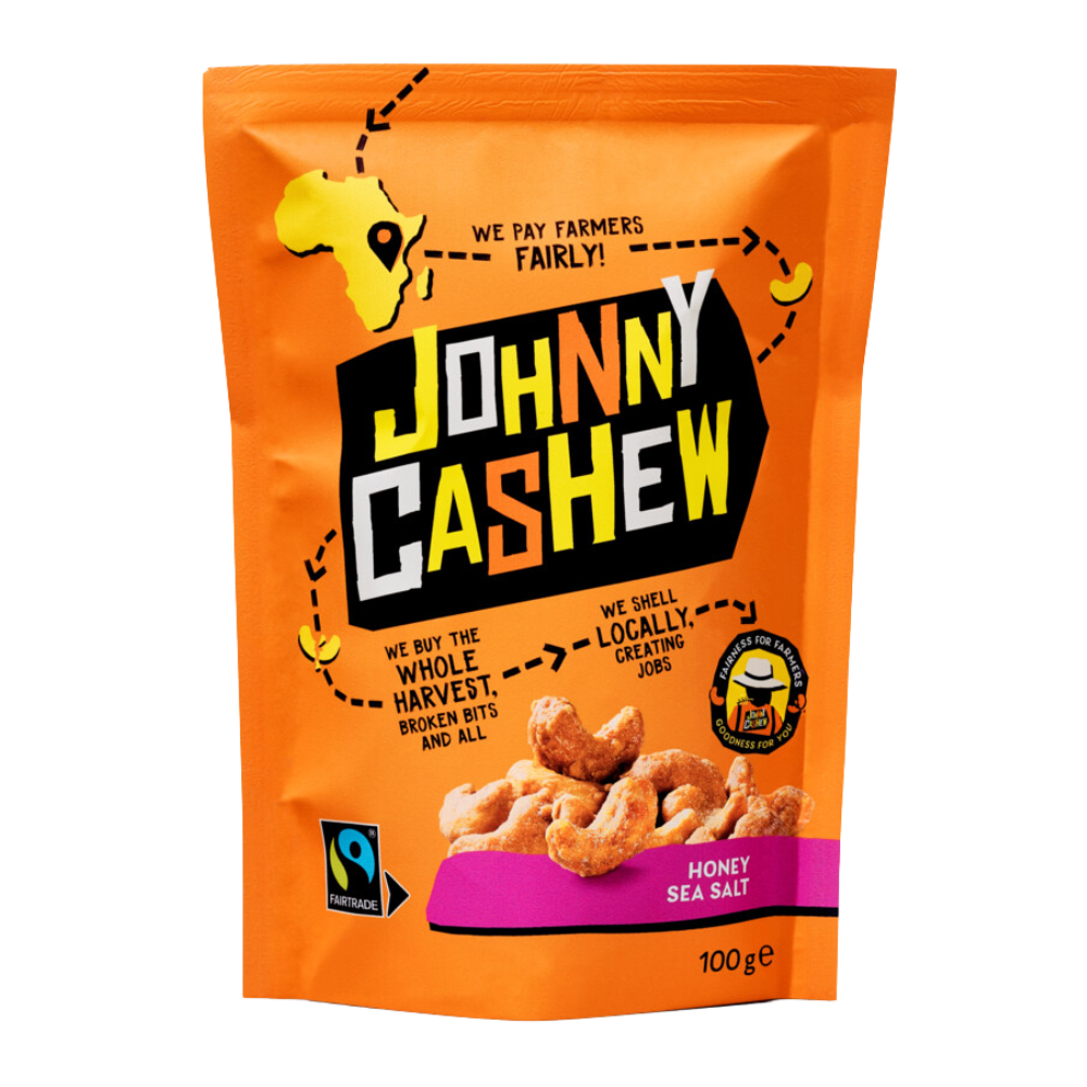 Johnny Cashew Honey Sea Salt 8 x 100g
