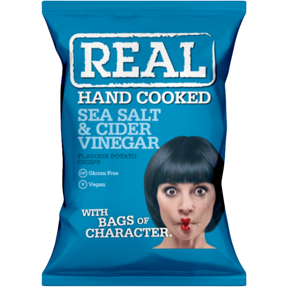 Real Crisp Sea Salt and Vinegar 10 x 150g