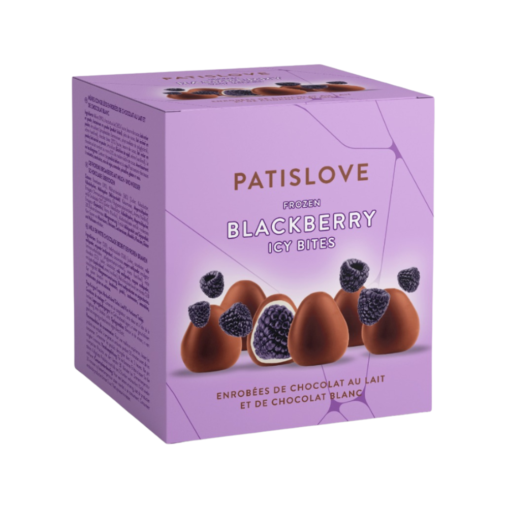 Patislove Frozen Milk & White Chocolate Blackberry 12 x 130g
