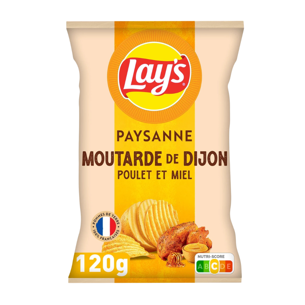 Lay's Paysanne Chicken Dijon Mustard & Honey 24 x 120g DDM 2025-10