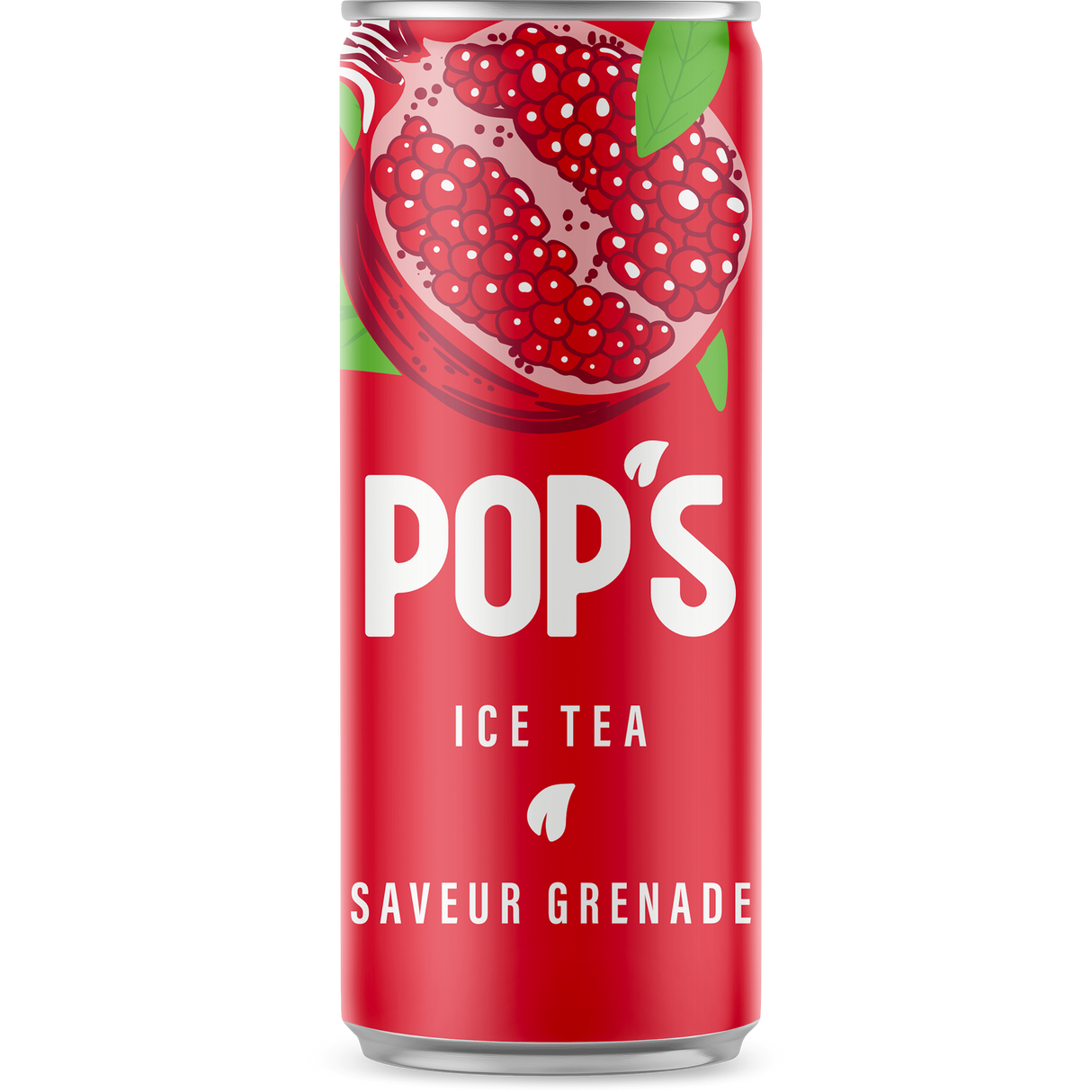 Pop's Ice Tea Pomegranate Can 24 x 330ml