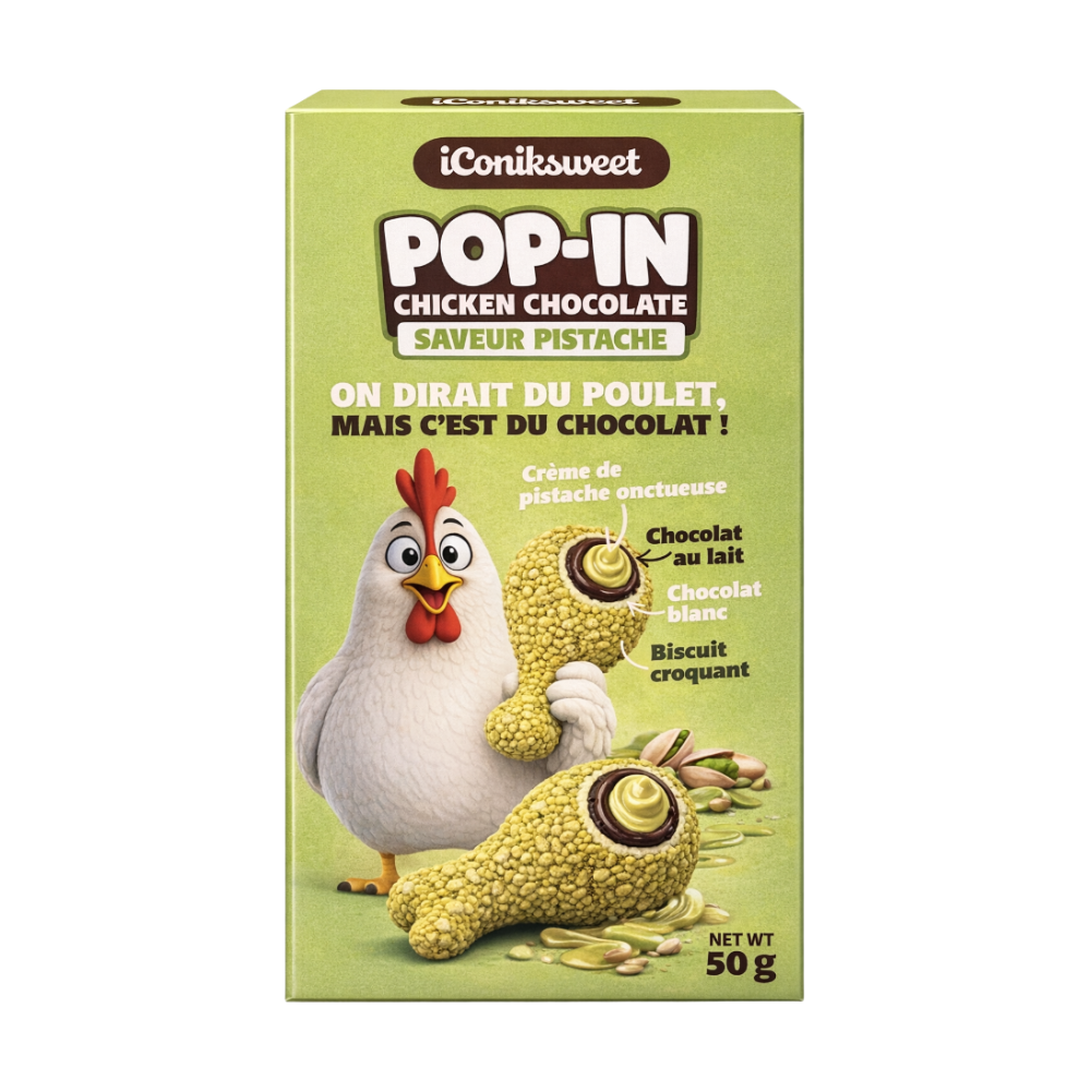 Iconiksweet Pop-In Chicken Pistachio 12 x 50g