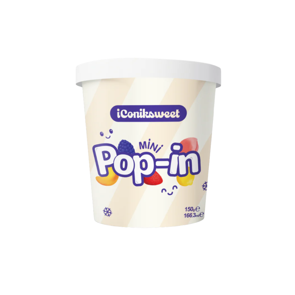 iConiksweet Pop In Trompe L'oeil Mini Fruit Mix 12 x 150g