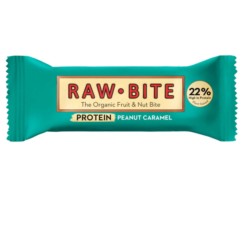 Rawbite Organic Protein Peanut Caramel 12 x 45g