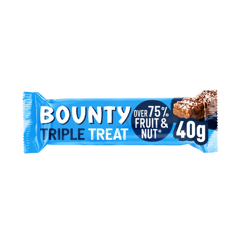 Bounty Bar Triple Treat Fruit Nut & Chocolate 18 x 40g