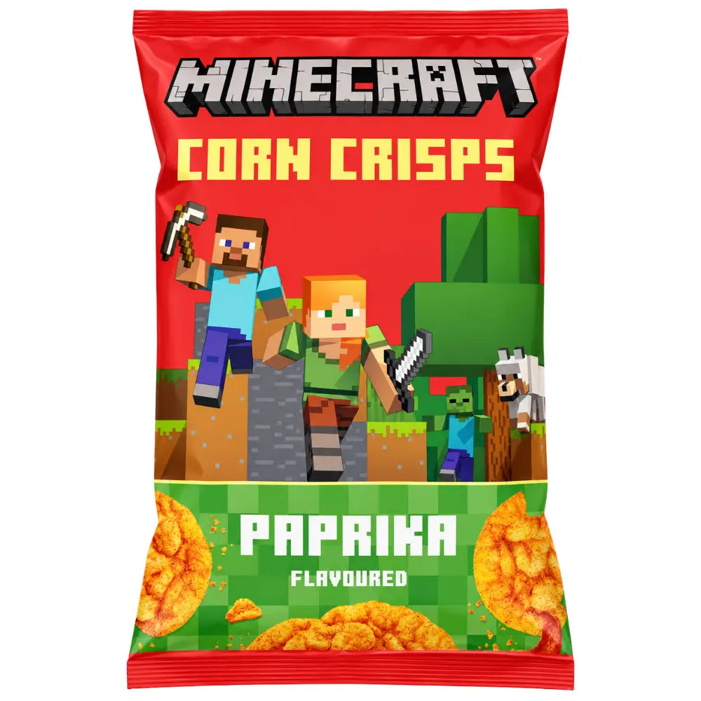 Minecraft Corn Crisps Paprika 12 x 60g