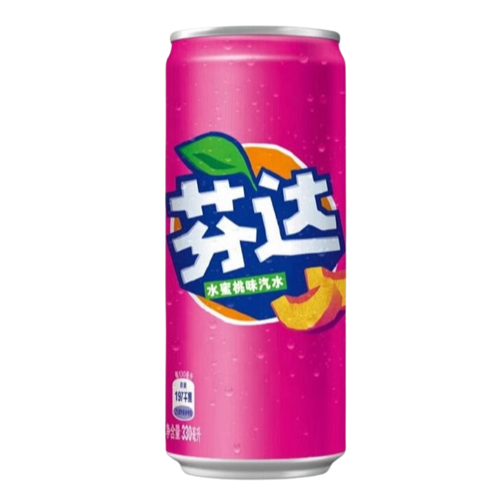 Fanta China Peach 12 x 330ml - WITH LABEL