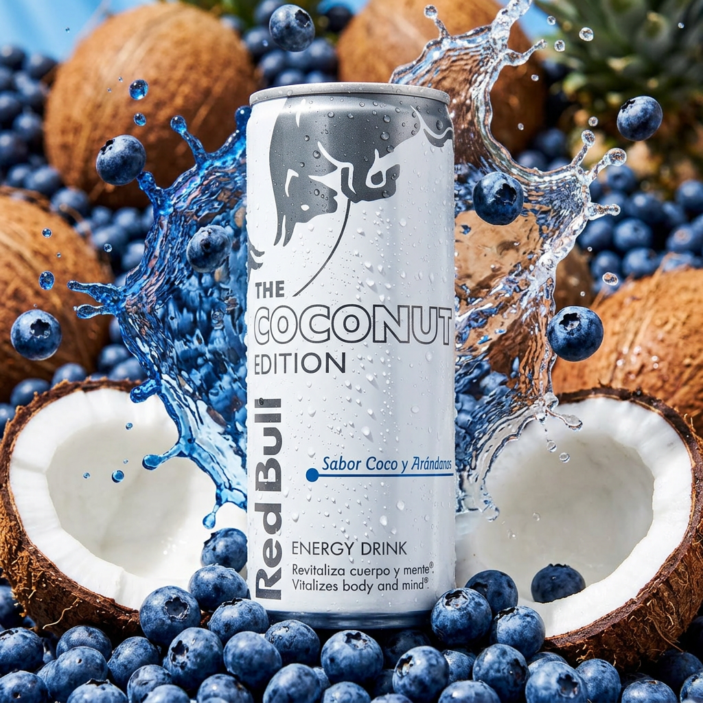 Red Bull Energy Drink White Edition Coco & Blueberries 24 x 250ml