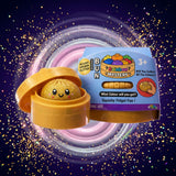 Squishy Glitter Big Bun TB Toys, jouet sensoriel XXL anti-stress a paillettes, disponible sur My American Shop