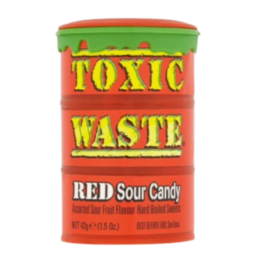 Toxic Waste Red Sour Candy Drum 12 x 42g