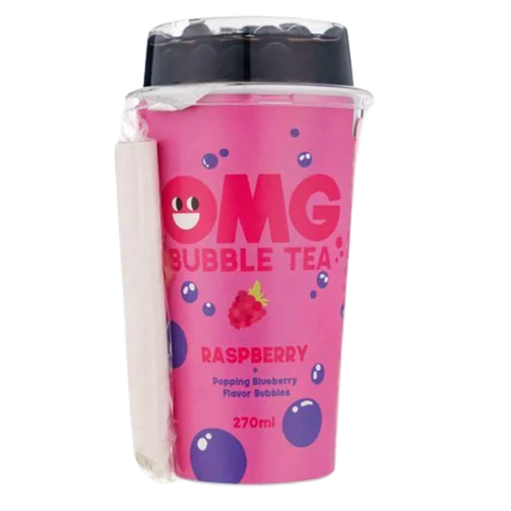 OMG Bubble Tea Raspberry and Blueberry 10 x 270ml