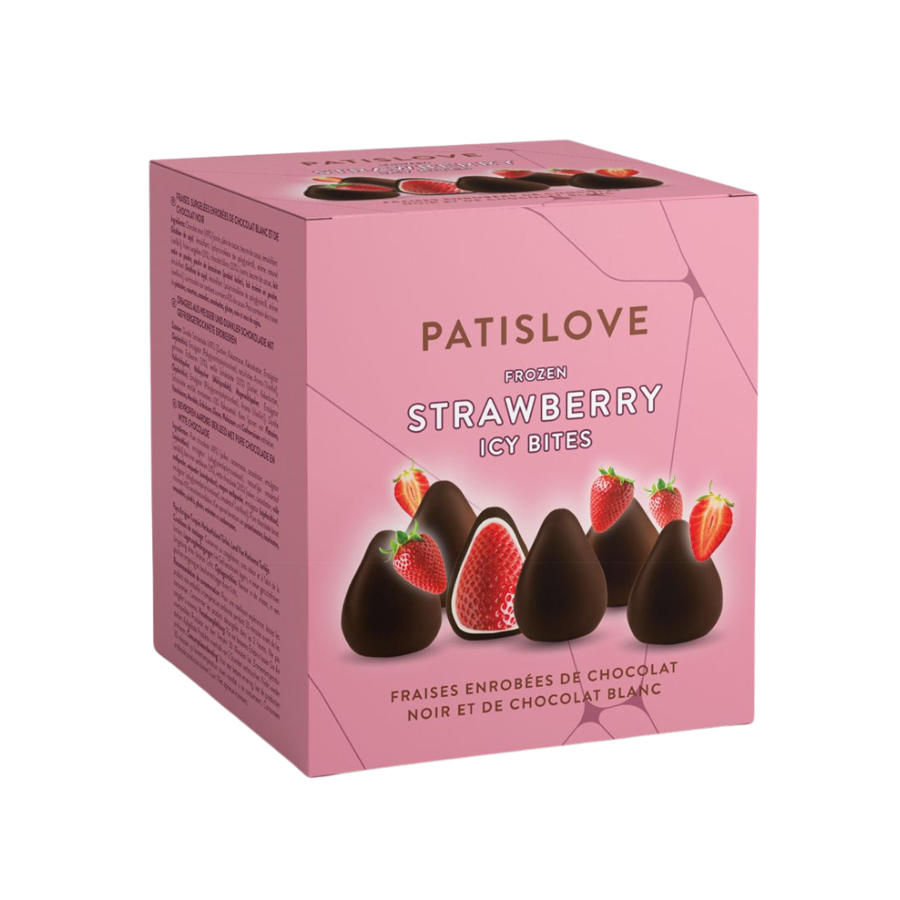 Patislove Frozen Dark & White Chocolate Strawberry 12 x 130g