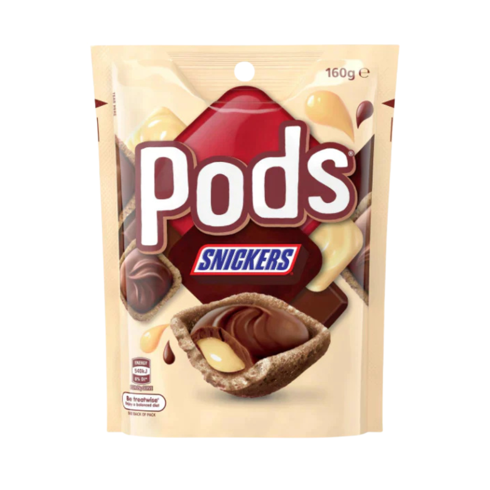 Snickers Pods 15 x 160g DDM 2025-09