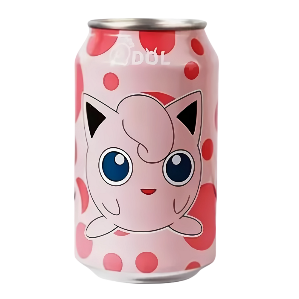 QDOL Pokemon Jigglypuff Peach Flavoured Sparkling Water 24 x 330ml DDM 2025-05