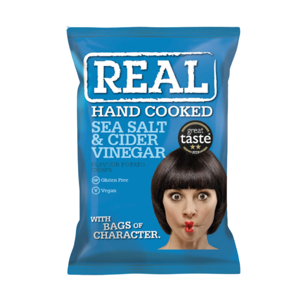Real Crisp Zeezout en Azijn 24 x 35g