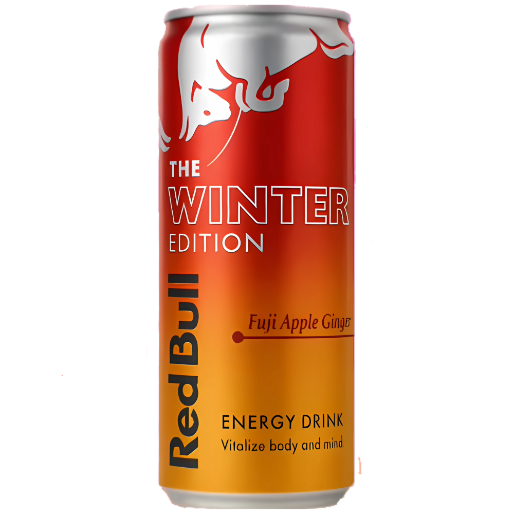 Red Bull Energy Drink Winter Edition Fuji Apple Ginger 12 x 250ml