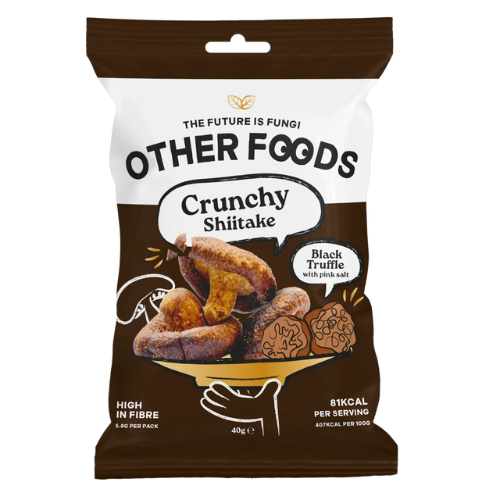 Other Foods Crunchy Shiitake Mushrooms Black Truffle & Pink Salt 8 x 40g